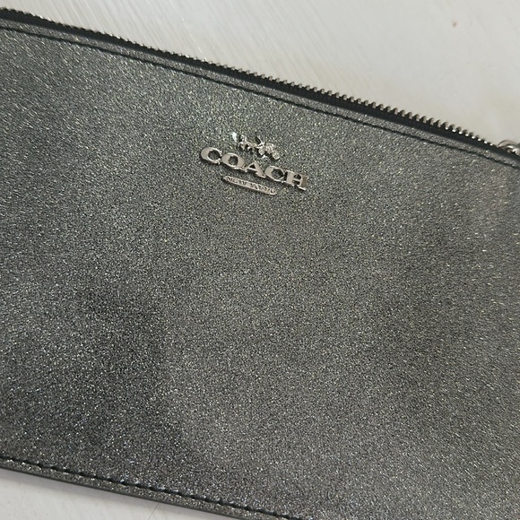 Coach silver sparkle wristlet - Picture 3 of 7